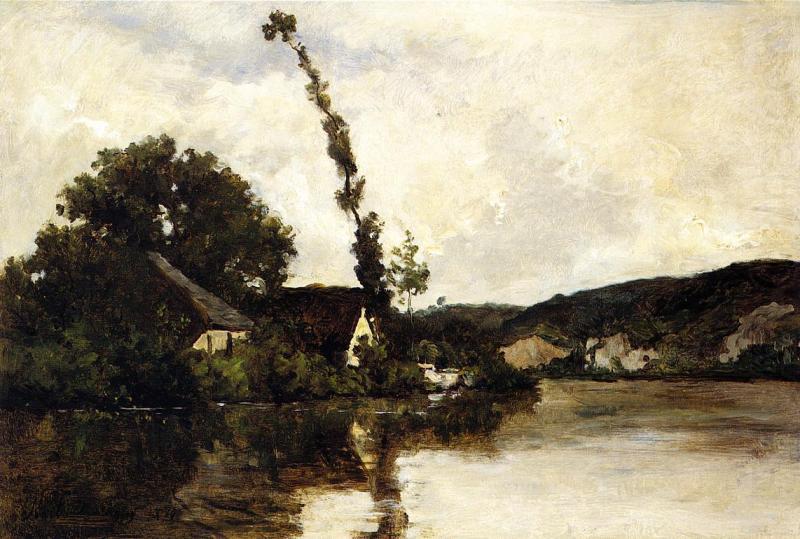 Charles-Francois Daubigny River Landscape china oil painting image